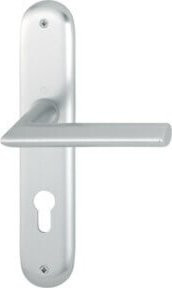 Hoppe Langschild-Drückergarnitur Stockholm 1140/273P in Silber, Aluminium, DIN EN 1906 PZ, Vierkant 8mm, Abstand 72mm - Bild 1