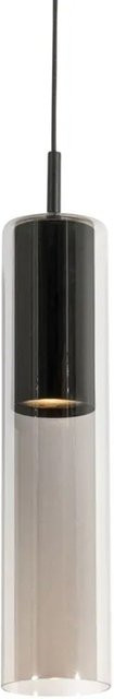 QAZQA Iconic Lloyd Moderne Pendelleuchte für 1-phasiges Schienensystem in Schwarz mit transparentem Glas und dimmbarer LED GU10 - Bild 1