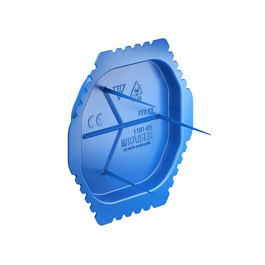 Kaiser Signaldeckel Unterputz Blau VE50 Ø 6 cm - Bild 2