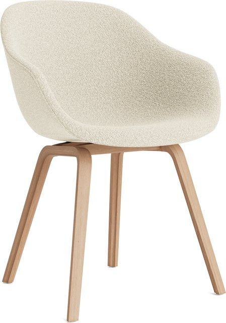 HAY About A Chair AAC 223 mit Armlehnen in Beige aus Holz und recyceltem Kunststoff - Bild 1