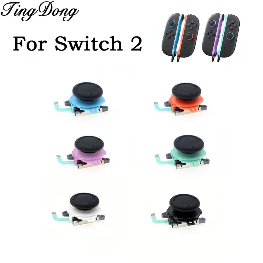 TingDong Thumbstick Set für Nintendo Switch 2 Joy-Con mit Carbon Film Analog-Stick in Blau und Multicolour - Bild 2