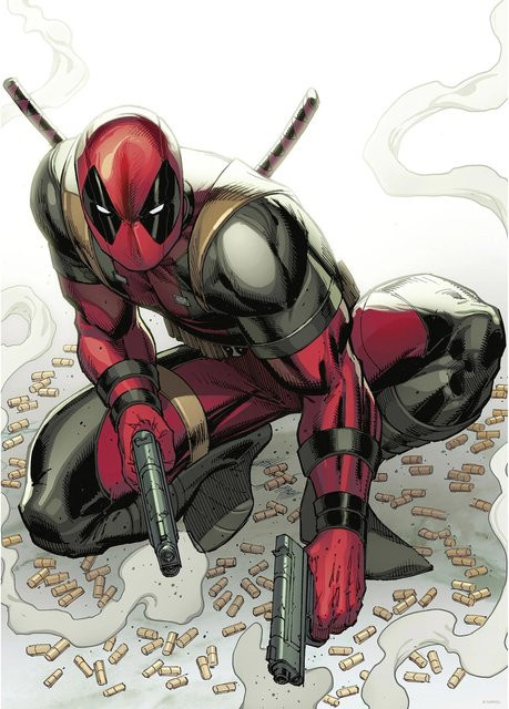 Komar Wandbild Marvel Deadpool Bullets in Rot, B: 50 cm, H: 70 cm - Bild 1