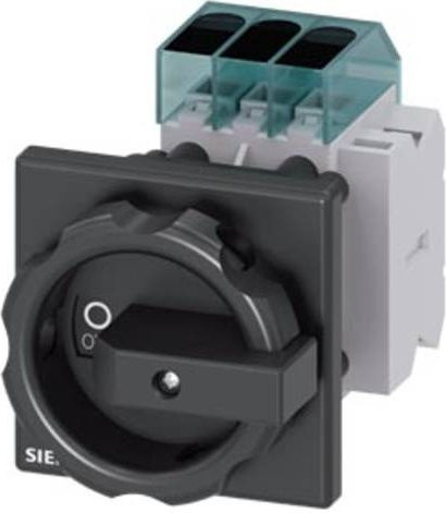 Siemens Lasttrennschalter Schwarz 3polig 32A 1 Schließer 1 Öffner 16mm² 690 V/AC 3LD32541TK51 - Bild 1