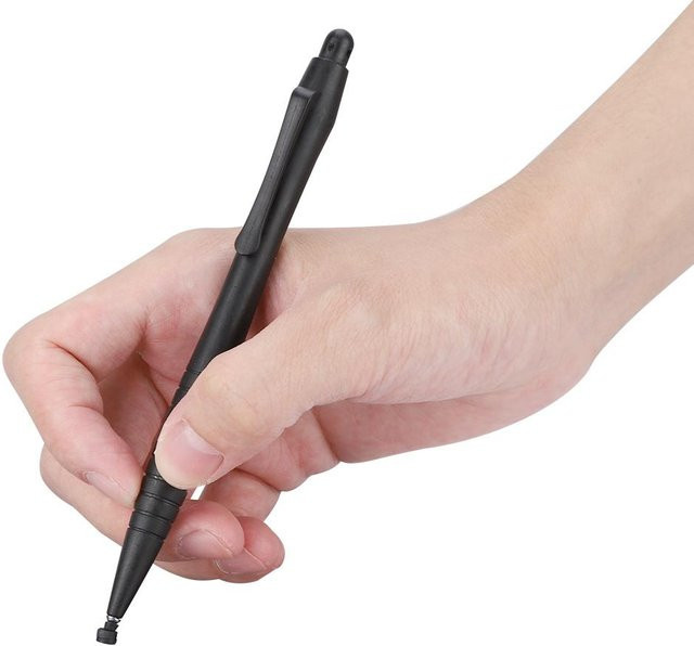 DIYelecs Hochpräziser Schreib-Touch-Stift mit Clip für Mobiltelefon und Tablet in Schwarz - Bild 1