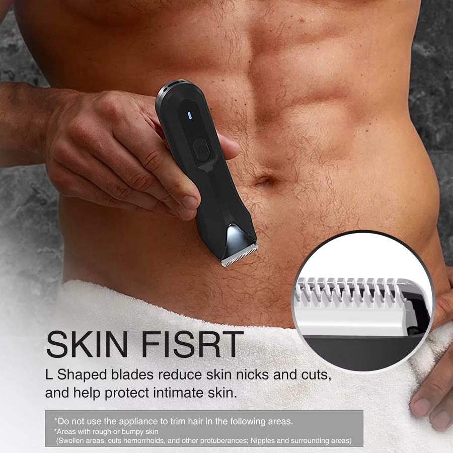 Manscaped Ball Trimmer, elektrisches Körperhaartrimmer-Set für Herren, Black - Bild 2