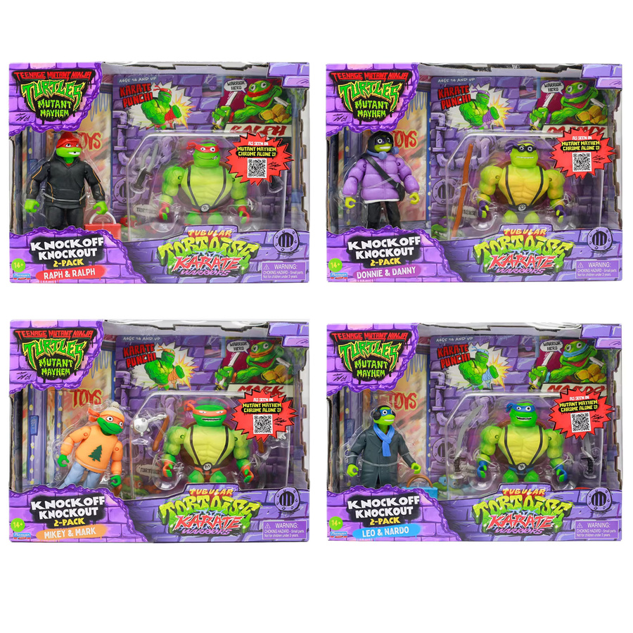 Playmates Teenage Mutant Ninja Turtles Mutant Mayhem Tubular Tortoise Karate Warriors Ornament, Sammlerstück - Bild 5