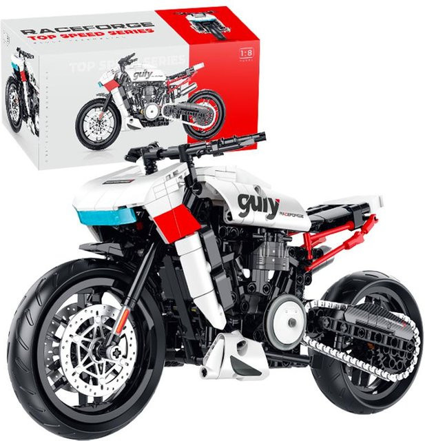 Stadt Super Rennmotorrad, Bausteine Motorrad Modellbausatz, ab 6 Jahren - Bild 1