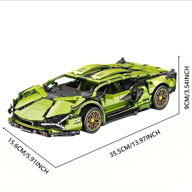 Linyi toy car Super Rennwagen Modellbausteine, 1:14, ab 6 Jahren - Bild 1