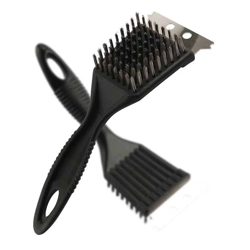 WIKHOSTAR Edelstahl Draht Reinigungsbürste für Barbecue und Grill in Schwarz - Bild 2