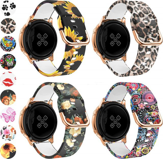 Uhrenarmband Silikon, 22 mm 20 mm, für Samsung Galaxy Watch 6 5 pro/4/klassisches, Amazfit GTR-GTS 4-3-2e, Unisex - Bild 1