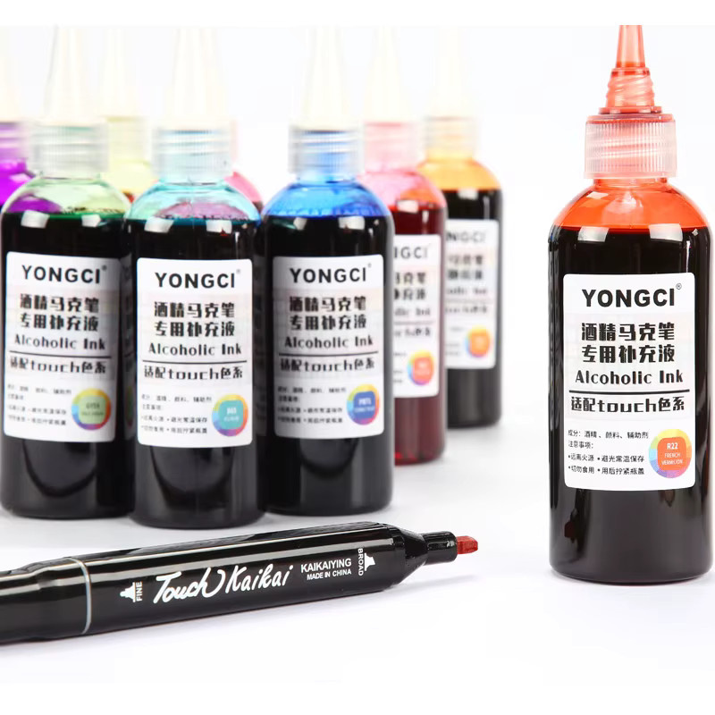 Universal Marker Nachfülltinte für Alkohol- und Öl-basierte Kunstmarker, 168 Farben, 100 ml - Bild 5