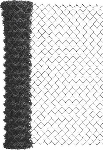 GAH ALBERTS Maschendraht Viereckgeflecht aus Stahl, PVC-beschichtet, Farbe: Anthrazit-Schwarz, B: 2500 cm, H: 100 cm - Bild 1