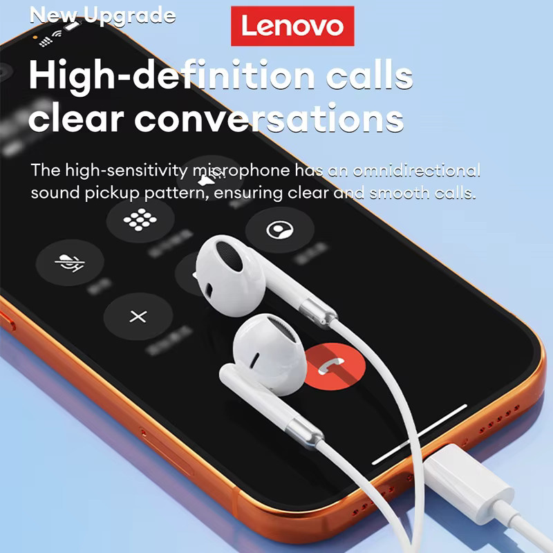 Lenovo Y106 Halb-In-Ear Kopfhörer Schwarz mit 3,5 mm Klinkenanschluss für HiFi-Klang und Gaming - Bild 4