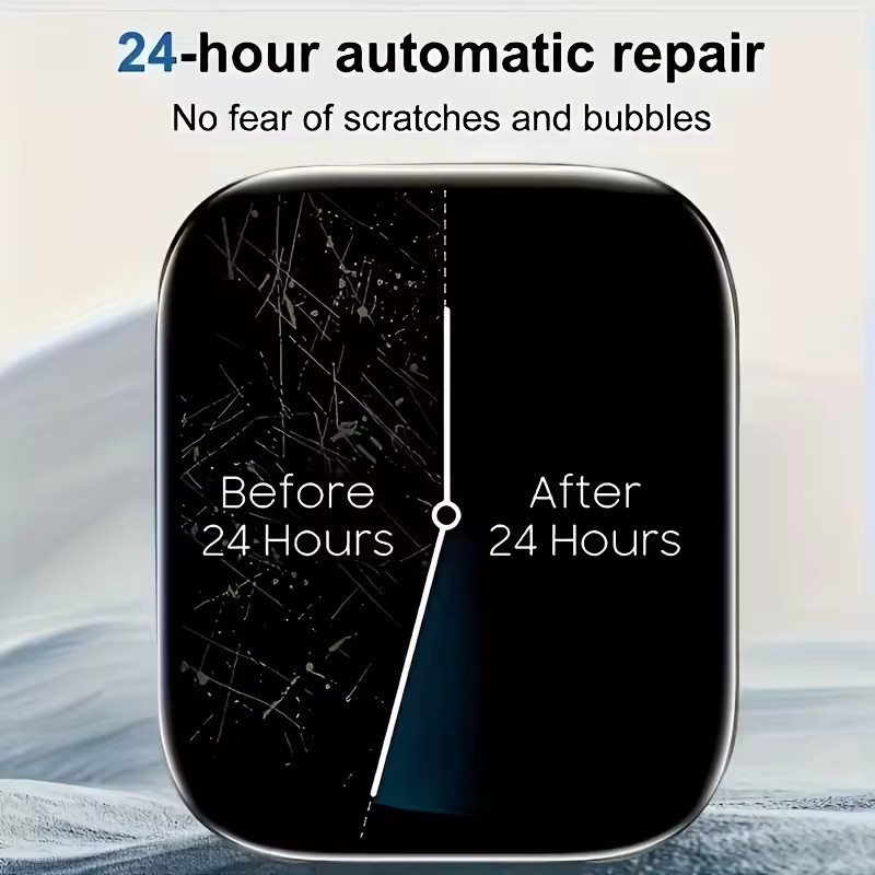 Apple Displayschutz Hydrogel, 3 Stück, transparent, Unisex - Bild 4