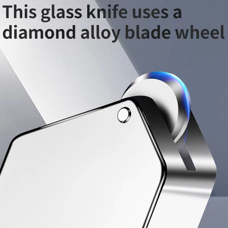 ZHENG QI Professioneller Glasschneider mit Metallgriff und rutschfestem Design für Glas, Spiegel und Fliesen - Bild 3
