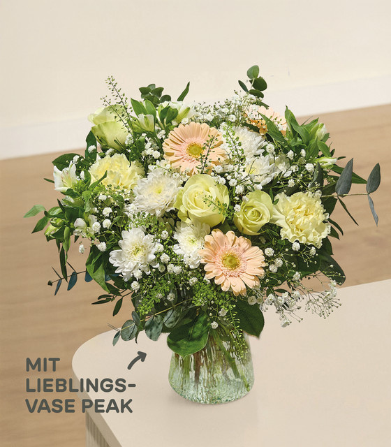 Blume2000 Bouquet mixed white Everyday Sympathy and funeral - Bild 1