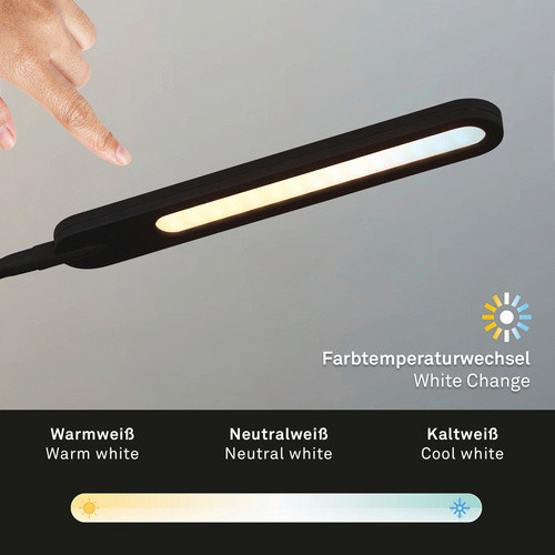 Briloner LED-Stehleuchte SERVO in Schwarz, dimmbar, inklusive Leuchtmittel, Höhe: 183 cm - Bild 2