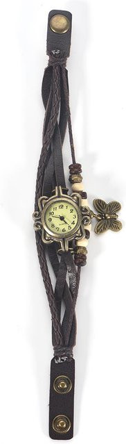 Neoglint Armbanduhr, Quarz, Schmetterlingsanhänger, PU, gray, Damen - Bild 1