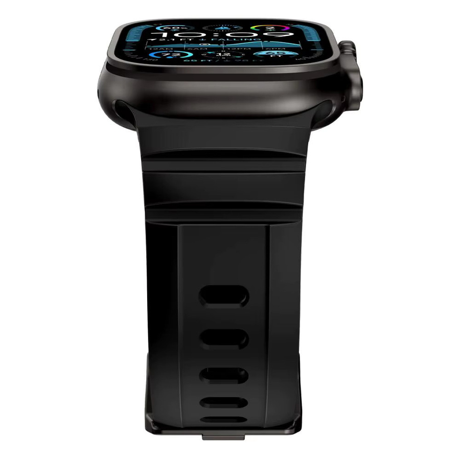 Silikonarmband für Apple Watch, Schwarz, Unisex - Bild 5