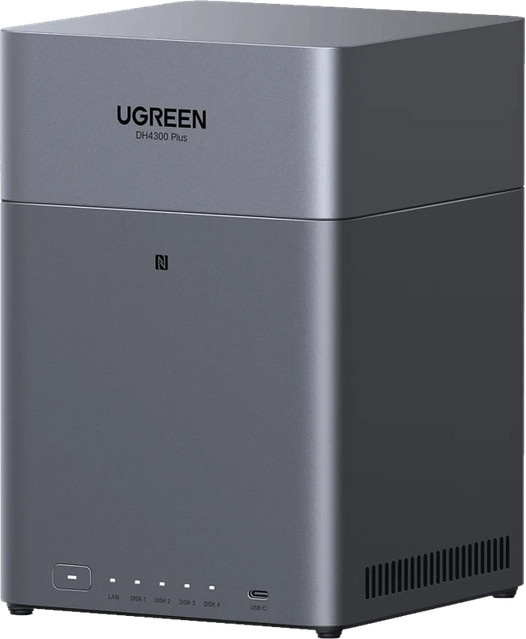 UGREEN NASync DH4300 Plus NAS in Schwarz und Grau - Bild 1