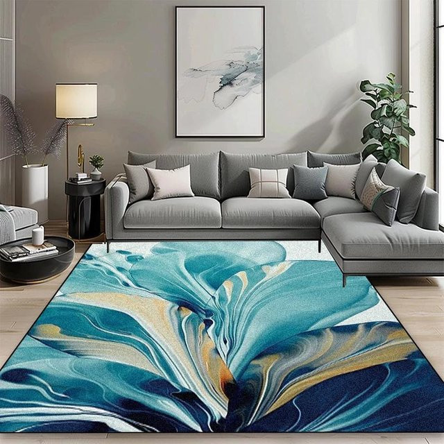 Karpetti Geometrischer Teppich Modern und Waschbar, Mehrfarbig, B/T: 140 x 200 cm oder 200 x 300 cm - Bild 1