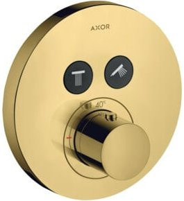 Hansgrohe Fertigmontageset ShowerSelect UP-THM Duschthermostat mit 2 Verbindungen in Gold Optik - Bild 1