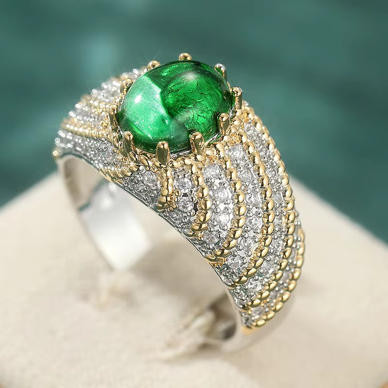 YoYo Ring, Silberfarben, Synthetischer Smaragd, Zirkonia, Damen - Bild 2