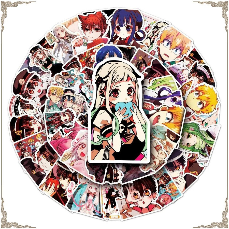 50 Stück Wasserdichte Anime Aufkleber Hanako Kun Yugi Amane Manga Cartoon Graffiti Dekorationen von CHIC STUDIO in Multicolor - Bild 2