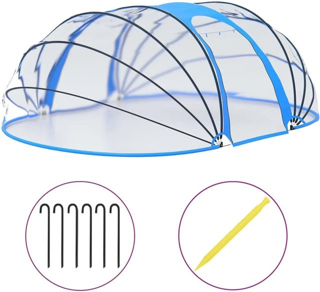 furnicato Pool-Kuppel Oval B/T/H: 530 x 410 x 205 cm - Bild 1