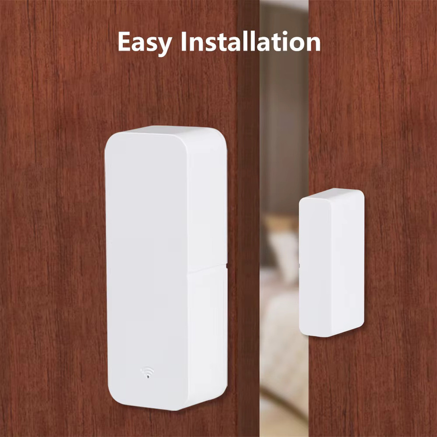 Tuya WiFi Zigbee Tür- und Fenstersensor in Weiß für Smart Home mit App-Fernbedienung, kompatibel mit SmartLife, Yandex und Alexa - Bild 3
