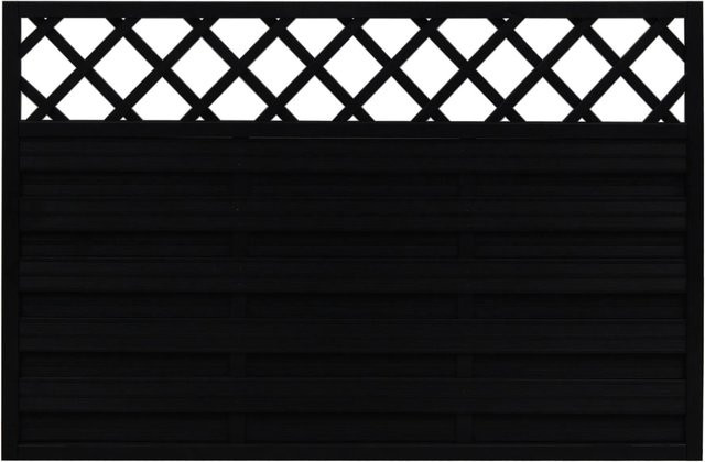 Sichtschutzzaun-Element Country von Andrewex aus Leimholz in Anthrazit, blickdicht, B/H: 120 x 180 cm - Bild 1