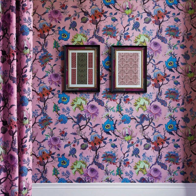 House of Hackney Wandtattoo Artemis Amaranth Pink Floral Mural Non-woven - Bild 2