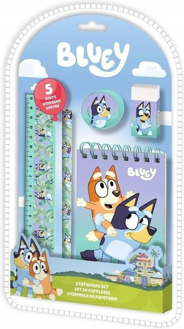 Kid89421 Bluey 5er Schreibwaren-Set für Kinder in Multicolour - Bild 1