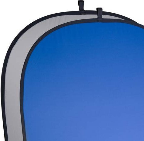 Walimex Pro 2 in 1 Falthintergrund für das Fotostudio, Grau und Blau, B: 210 cm x H: 180 cm - Bild 2