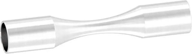 FeNau Rundstabverbinder aus V2A Edelstahl in Silber für Ø 12 mm Rundstäbe, Länge: 80 mm, Durchmesser: 14 mm - Bild 1