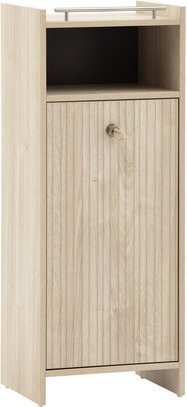 Schildmeyer Highboard Sonderby in Eiche Braun, B/H/T: 40,2 x 104,2 x 33 cm - Bild 1