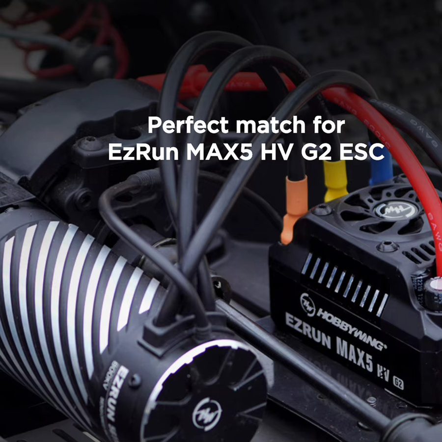 Hobbywing EZRUN Max5 HV G2 250A 6-12s Bürstenloser Sensored ESC EzRun 56118SD G2 650KV 800KV 1100KV Motor, für 1/5 Buggy Auto - Bild 2
