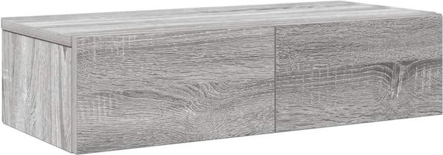 vidaXL Wandregal mit Schubladen Grau Sonoma aus Holzwerkstoff B/T/H: 60 x 26,5 x 15 cm - Bild 1
