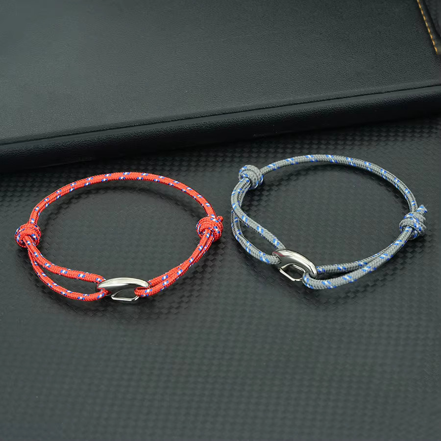 diffone Glücksseil-Armband, mehrfarbig, silberfarben, Unisex - Bild 4