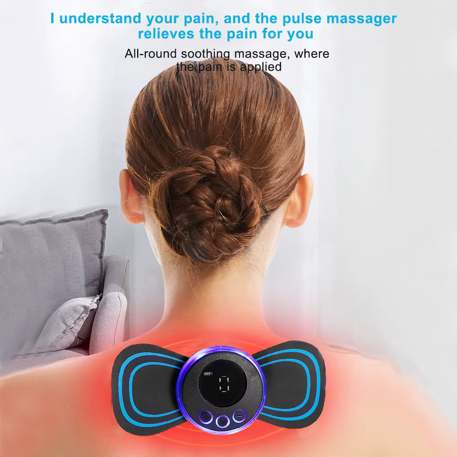 Raiuleko Elektrisches Nackenmassagegerät, TENS, Wiederaufladbar - Bild 2