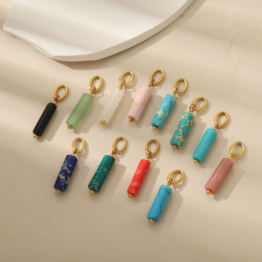 GD&GUANGDU Charms, Edelstahl, Gold, Perle, Damen - Bild 2