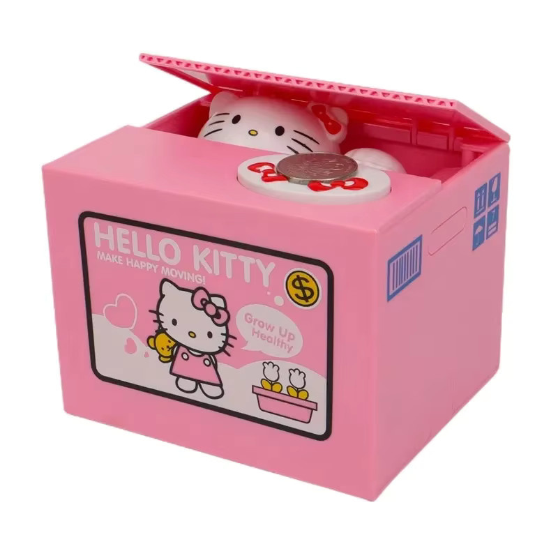 Sanrio Hello Kitty Spardose in Pink als Anime Cartoon Figur für Kinder - Bild 2