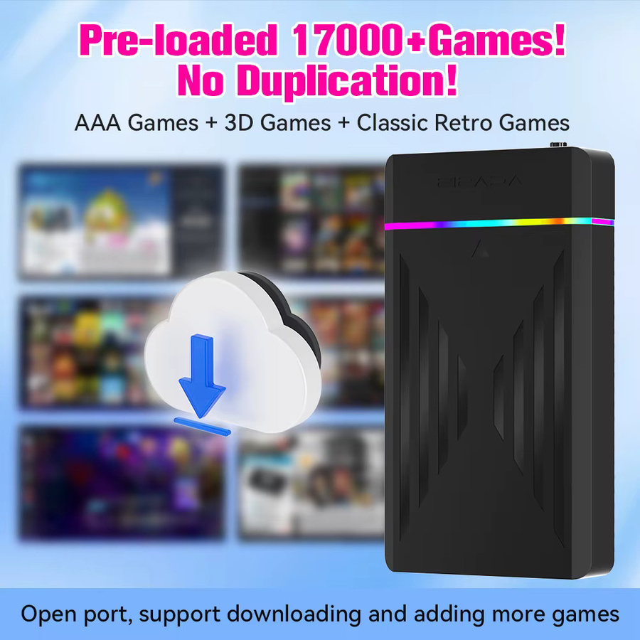 JMachen Retro Gaming HDD mit 17000+ Spielen und 39 Emulatoren für Windows, Retrobat, Playnite und Launchbox, Schwarz - Bild 5