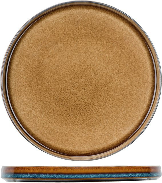 Cosy & Trendy Brotteller Quintana aus Porzellan, Bernstein, 6er Pack, Durchmesser: 14 cm - Bild 1