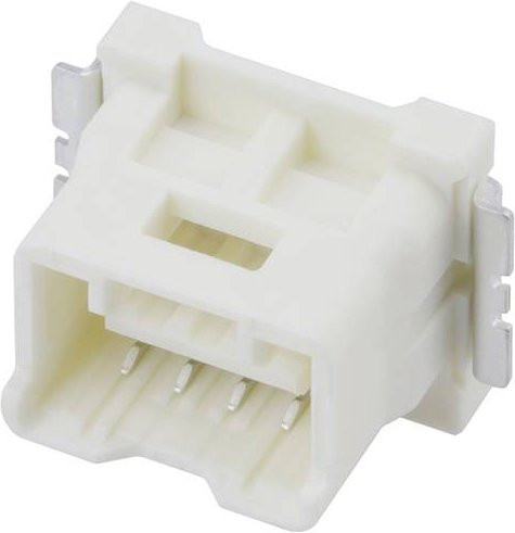 Molex Einbau-Stiftleiste Standard in Weiß mit 4 Polen und einem Rastermaß von 1,50 mm - Bild 1
