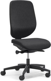 Giroflex Bürostuhl 353 ohne Armlehnen in Schwarz mit Auto-Synchronmechanik und Muldensitz - Bild 1