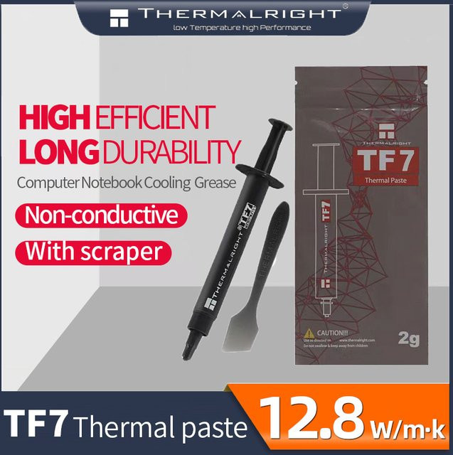 Thermalright TF7 Wärmeleitpaste für CPU und Notebook mit 12,8W/m.k zur Wärmeableitung, 2g - Bild 1