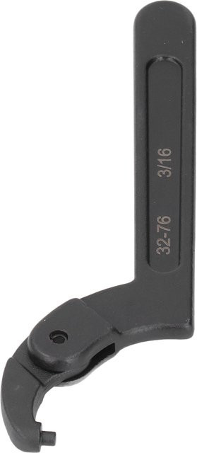 Universal C-Pin Schraubenschlüssel Set aus Chrom-Vanadium Stahl in Schwarz für Stoßdämpfer-Einstellung und Auto-Reparaturen - Bild 1