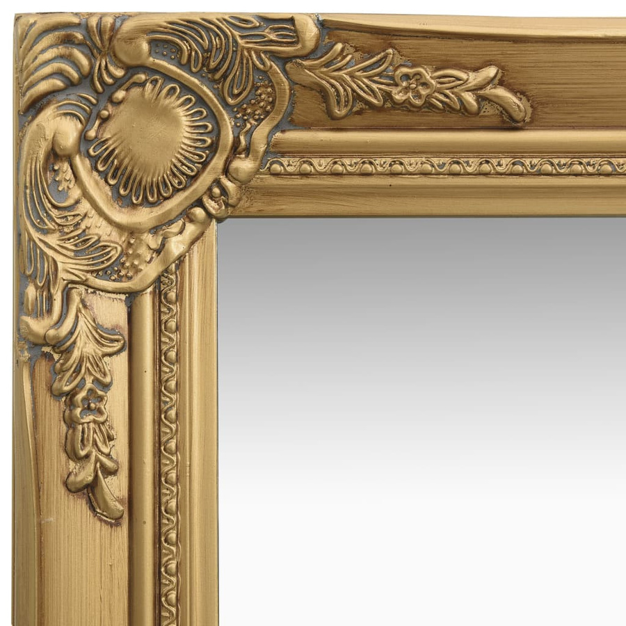 vidaXL Wandspiegel im Barock-Stil in Gold, B/H: 40 x 40 cm - Bild 3