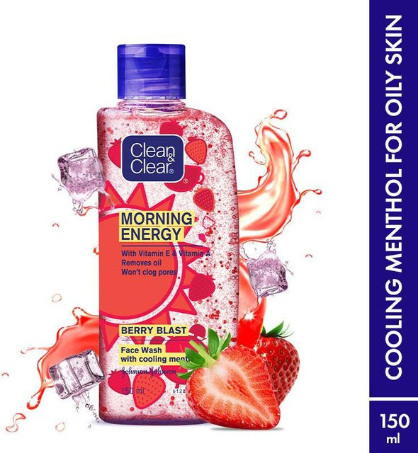 Clean & Clear Morning Energy Berry Blast Gesichtswaschgel, 150 ml, normale bis fettige Haut - Bild 1